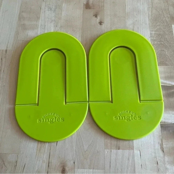 That Company Called If Pop Up Book End Green Bookend lot of 2 organizer - Picture 1 of 7